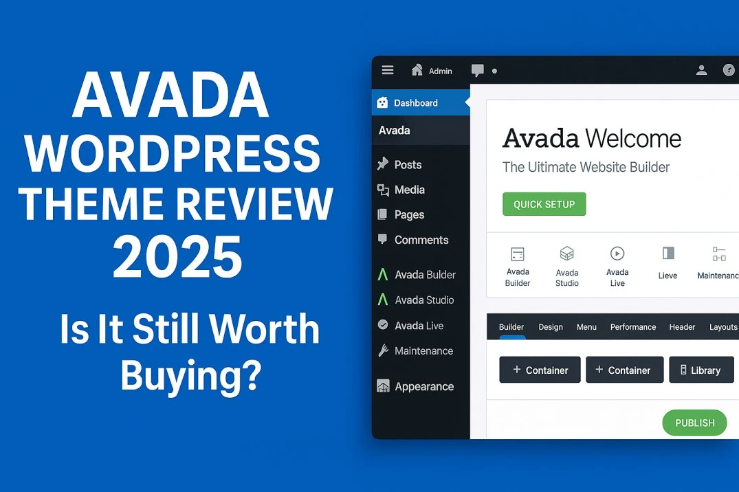 Avada WordPress Theme Dashboard and Builder Review 2025